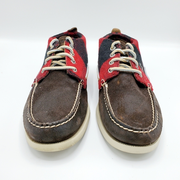 Sperry Plaid Chukka & Brown Leather Lace Up Shoes main image 8